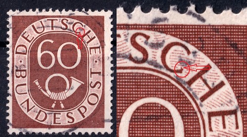 Bund 1951 posthorn - 1951, mi.