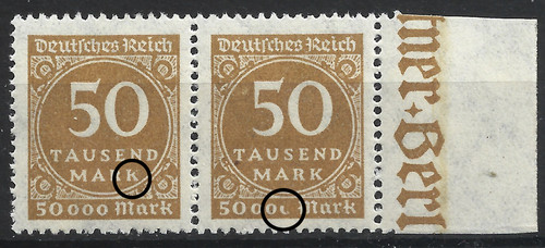 Minr 275a mit - mit, plattenfehlern