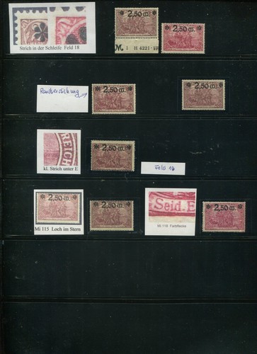 Briefmarkenmi 118 b farben - 118, a,