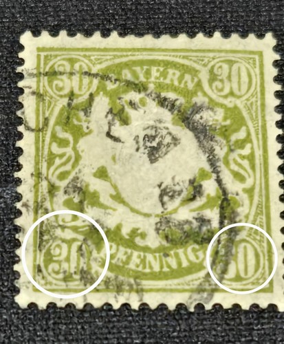 Bayern briefmarke pfennig - bayern,