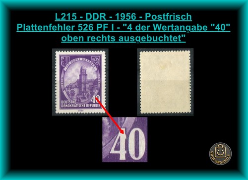 L215 ddr 1956 michel nr - l215,