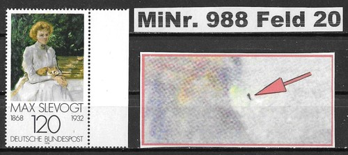 Brd plattenfehler minr 988 - , f