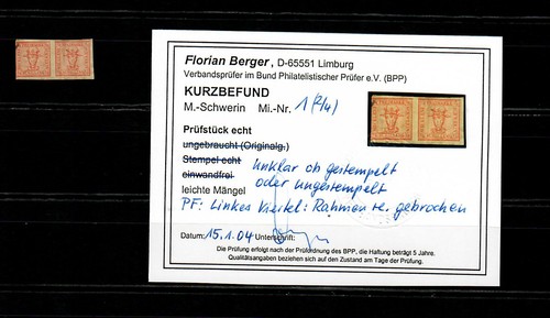 Mecklenburg schwerin minr 1 - mecklenburg-schwerin:,
