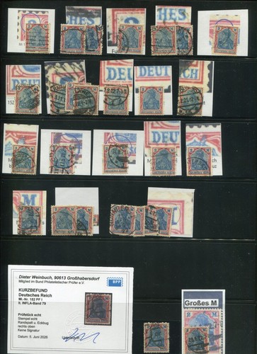 Germania 152 abarten - mi,