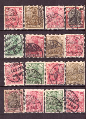 Deutsches reich 1900 - 1900, sammlung