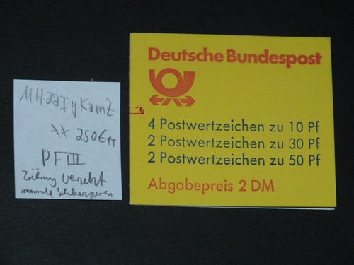 Brd markenheftchen 22 - markenheftchen,