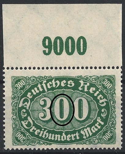 Minr 249 mit - minr., plattenfehler