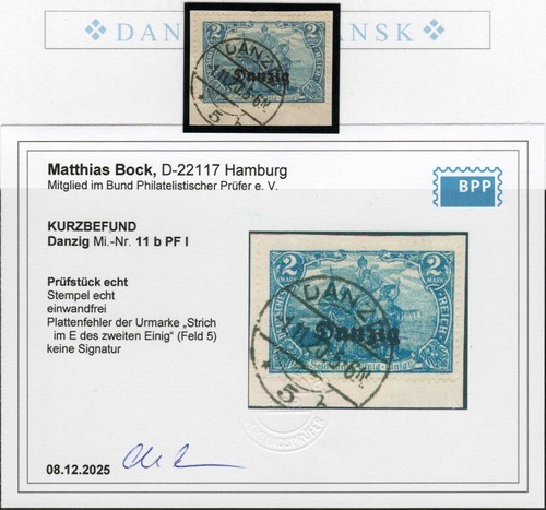 Danzig 11bi plattenfehler - 11bi,