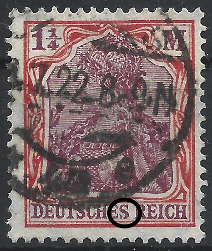 Germania minr 198 mit - germania,
