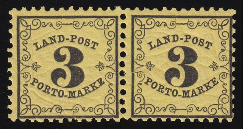 Baden landpost portomarke - landpost, 2